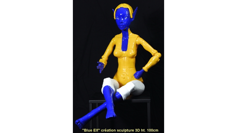 Michel_Derozier Creation3D Blue elf